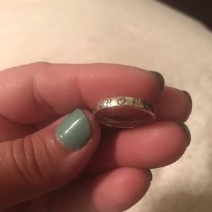 Beautiful “Hope” sterling silver (925) ring